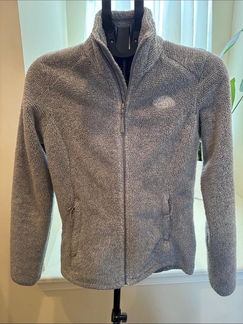 The North Face Plush Gray Full-Zip Women's Fleece Jacket